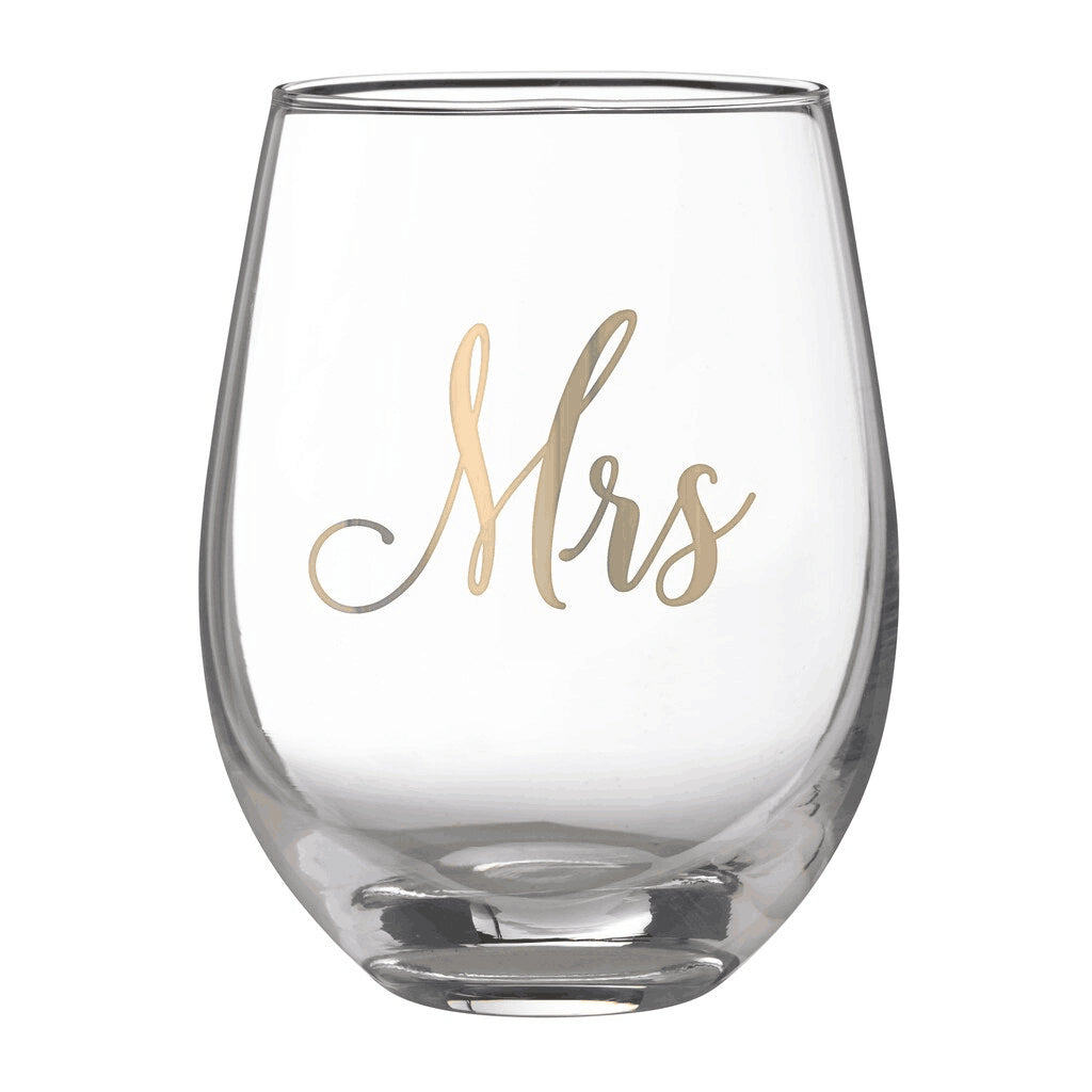 Stemless wine glass